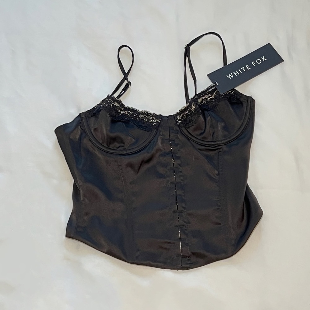 Black lace corset top (Pour it up bustier)